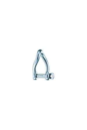 Manille torse 6mm libre forgée inox Authentique