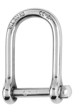 Manille large 5mm libre forgée inox Populaire