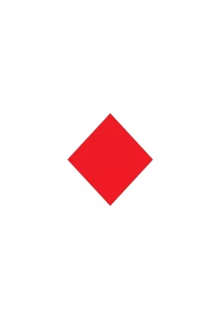 Diamant rouge 18x18cm 29er Prix Réduit