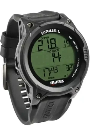 Promotion Saisonnière Ordinateur de Plongée Mares Sirius L Black