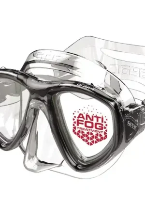 Commander Maintenant Masque de plongée Seac Sub Clear Anti-buée Transparent Noir