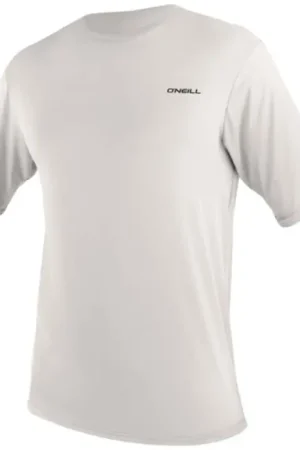 Nouvelle Collection Lycra homme O'Neill manches courtes Basic Skins Blanc cassé