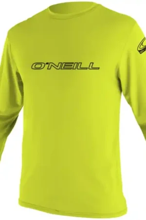 Solde Lycra homme O'Neill manches longues Basic Skins Jaune