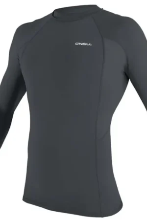 Prix Cassé Lycra rashguard homme manches longues O'Neill Basic Skins Graphite