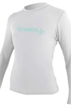 Lycra femme manches Longue O'Neill Basic Skins Sun Shirt Blanc Promotion Saisonnière