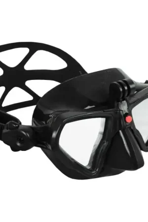 Masque chasse sous marine Dessault HD Element - Black + kit Action Cam offert Commander Vite