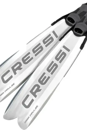 Dernier Modèle Palmes Cressi Gara Turbo Impulse - White - 38/39 OCCASION GRADE B