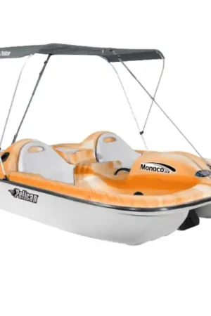 Pedalo bateau à pédales Pelican Monaco DLX Orange Bon Plan