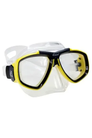 Masque Cressi Focus Clear/Yellow Satisfait Ou Remboursé