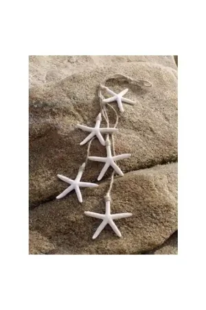 Etoiles de mer Décomarine blanches en polyrésine - Set de 5 Meilleur Prix