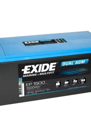 Batterie Exide Dual AGM 180AH -EP1500 Offre Exclusive