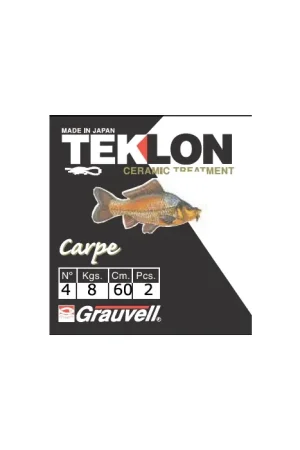 Quantité Limitée Hameçons montés Carpe N° 1/0 Teklon