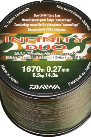 Fil Daiwa Infinity Duo Camo Carpe 1670 m 27/100 Super Prix