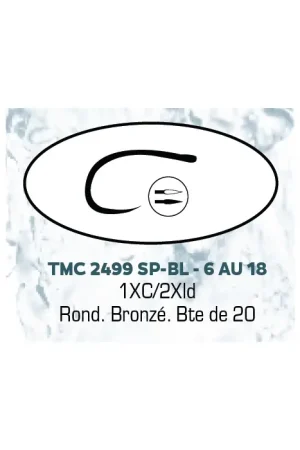Hameçons mouche TMC 2499SP-BL - H.12 Paiement Sécurisé