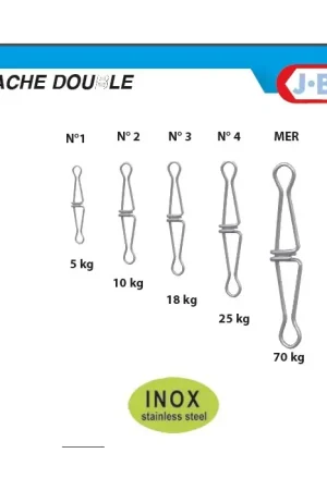 5 Attaches Doubles JB N°4 Nouveauté