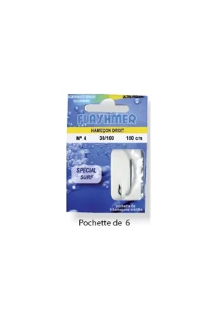 Vente Flash Hameçons Montés Special Surf X 6 Hameçons N°6 sur 25/100
