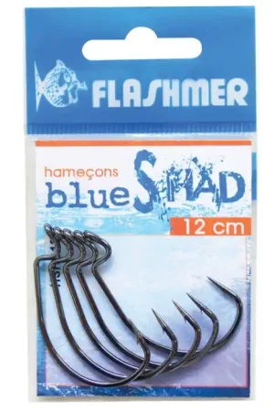 5 Hameçons pour Blue Shad 15 CM Vente Flash