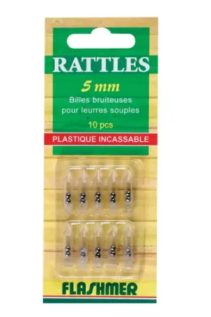 10 Rattles plastique Ø 5 mm Réduction