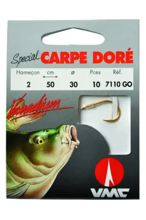 Offre Du Jour Spécial Carpe doré 7110 GO 50 cm hameçons N°8 sur Nylon 22/100
