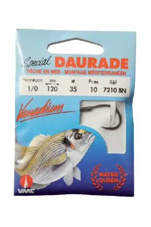Prix Promo Spécial Dorade 7210 BN 150 cm hameçons N°6 sur Nylon 26/100