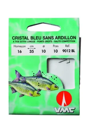 Cristal bleu sans ardillon 9012 BL 35 cm Hameçons N°18 sur Nylon 8/100 Must-Have