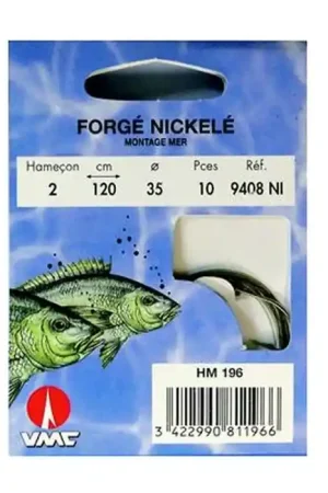 Affaire À Saisir Spécial Mer Forgé Nickelé 9408 NI 120 cm Hameçons N° 6 sur Nylon 28/100