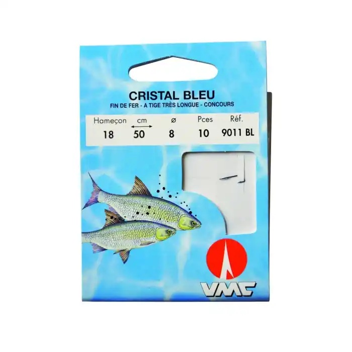 Prix Choc Cristal bleu 9011 BL 35 cm Hameçons N° 24 sur Nylon 08/100