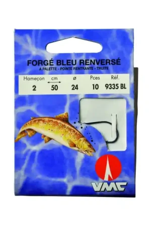 Forgé bleu renversé 9335 BL 50 cm Hameçons N°5 sur Nylon 22/100 Commander Maintenant
