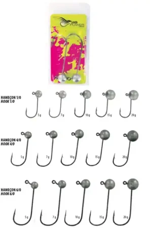 Tête Plombée Powerline Speed Go - 5 gr H4/0 x4têtes Commander Vite