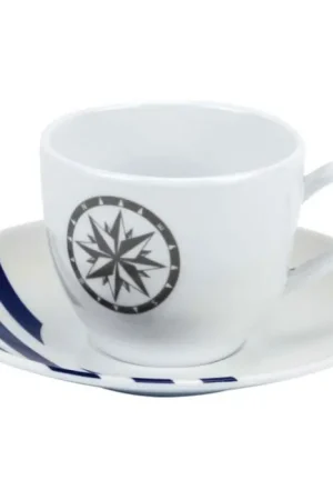 Must-Have Tasse et sous-tasse à café Couleurmer Marina X6