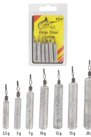 Commande En Gros Plombs Dropshot Powerline Long - 12 gr x 6 pièces