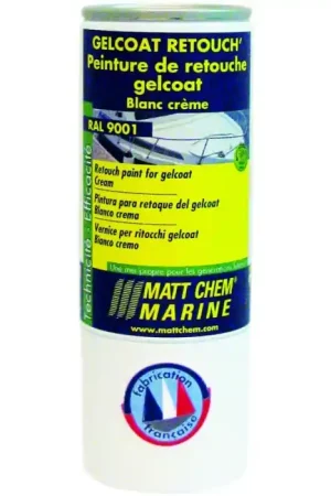 Gelcoat Retouch' Matt Chem Marine Blanc crème 150ml Offre Exclusive