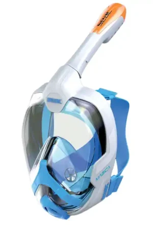 Achat Immédiat Masque Facial snorkeling Seac sub Magica Blanc-Bleu Adulte L/XL