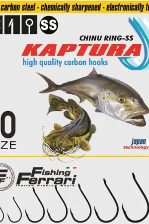 Hamecon simple oeillet Fishing Ferrari Kaptura Chinu SS - n°4 Sachet de 10PZ Jusqu'à Épuisement Des Stocks