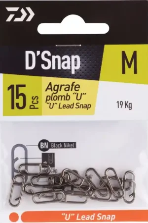 Vente Flash Agrafe Daiwa D'Snap plomb U TAILLE M