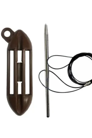 Accroche poisson Labrax pour ceinture Brown Expédié Aujourd'hui