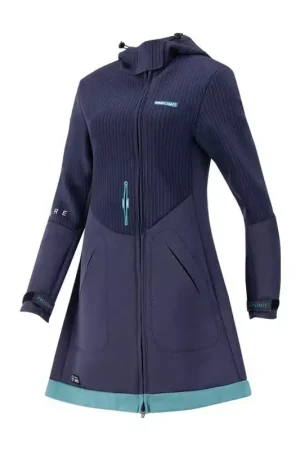 Nouvelle Collection Veste néoprène femme PROLIMIT Pure Girl Racer Jacket Flare Navy/Turquoise