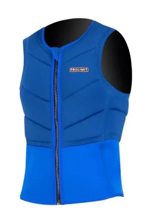 Dernier Modèle Gilet impact kitesurf/windsurf PROLIMIT Fusion Slider Vest Half Padded Frontzip Navy/Orange