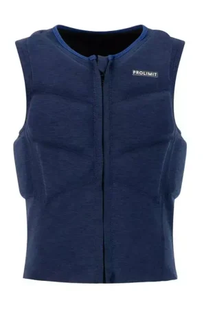 Gilet impact kitesurf/windsurf PROLIMIT Mercury Stretch Vest Half Padded Frontzip Navy Acheter Direct