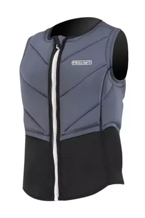 Gilet impact kitesurf/windsurf PROLIMIT PureGirl Slider Vest Half PaddedFrontzip Black Seulement Aujourd'hui