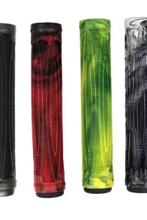 Poignées AO SCOOTERS Cory V Grips Swirl Vert/jaune Prix Choc