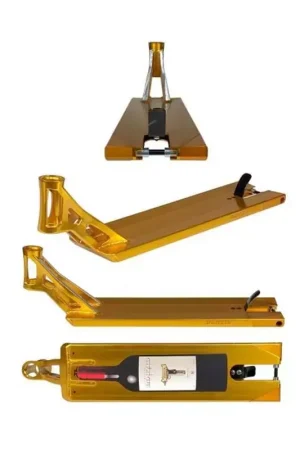 Dernier Modèle Deck trottinette AO SCOOTERS Bouzid V2 Signature Or