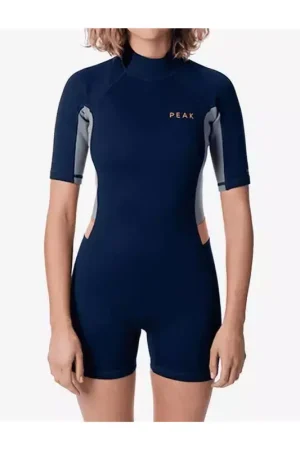 Nouvel Arrivage Combinaison shorty femme RIPCURL Womens Energy S/S Spring Navy