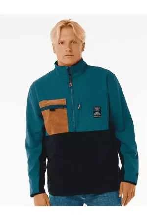 Sweat RIPCURL Anti Series Journey Zip Crew Blue Green Promotion