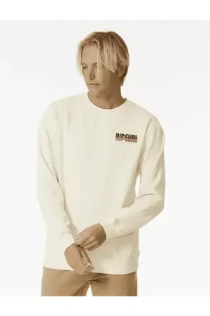 Promotion Saisonnière Sweat RIPCURL Surf Revival Crew Bone