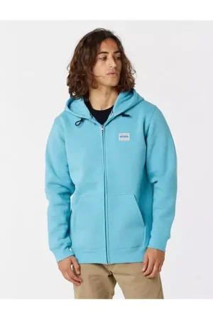 Sweat RIPCURL Horizion Zip Thru Hood Dusty Blue Haute Qualité