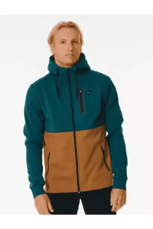 Sweat RIPCURL Anti Series Departed Zip Thr Blue Green Remise