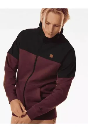 Retour Gratuit Sweat RIPCURL Anti Series Viral Zip Thru Maroon S