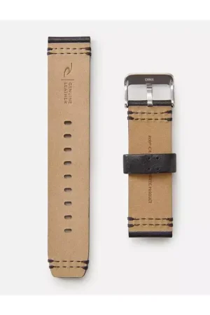 Bracelet montre RIPCURL Leather 22Mm Band Black Vente Flash