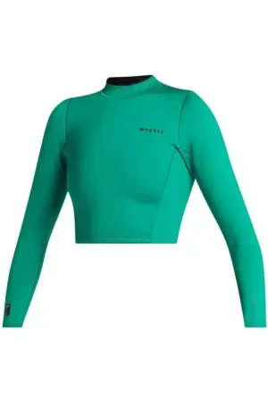 Retour Gratuit Top néoprène femme MYSTIC Lunar L/S Crop Top Neoprene 2mm Green